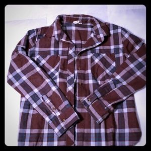 LA Hearts juniors flannel long sleeve shirt